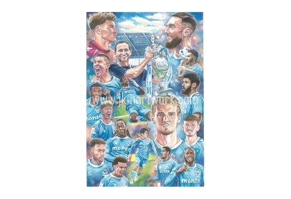 Coventry City FC Championship Winners Art Montage
